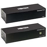 Tripp Lite DisplayPort Over Ethernet Cat6 Extender Kit Transmitter Receiver - Up to 230 feet or 70.1 Meters - 4K 30 Hz Video, 4:4:4, PoC, TAA Compliant (B127A-111-BDTD)
