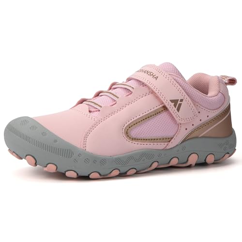 Mishansha Enfant Fille Chaussures de Randonnée Garçon Outdoor Chaussures de Sport Rose 34