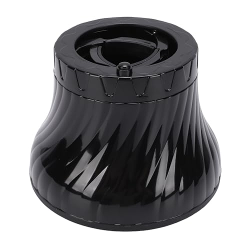 ZJchao Difusor Universal para Secador de Pelo, Ajustable para Boquillas de 1,4 a 2,6 Pulgadas, Difusor Voluminizador de 18 Ventilaciones para Cabello Rizado y Ondulado, Antiencres (BLACK)