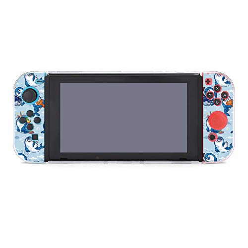 SUPNON Carry Case Compatible with Nintendo Switch, Ultra Slim Hard Shell with 10 Game Cartridges, Protective Carrying Case for Travel - Harp Seal Pup Cartoon Vector Illustration Design33474 - Thumbnail 2