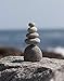 Natural River Stone Quintuple Cairn, Rock Cairns, 5 Stacked Stones, Zen Garden, Balanced Rocks, Decorative Accents, Bohemian Design, Unique Gifts, Office, Living Room, Lawn, Yard, Porch, Patio Decor