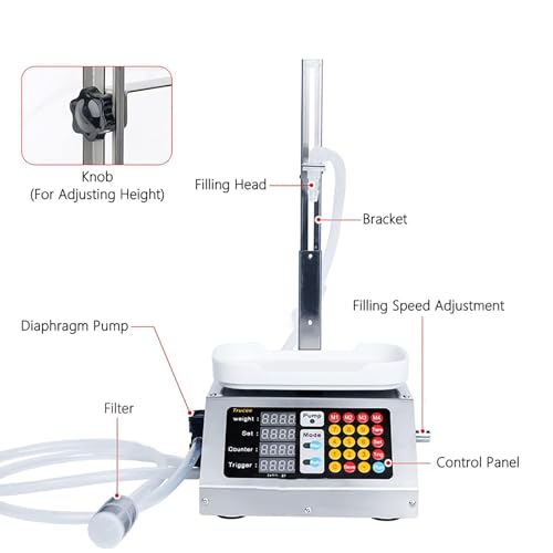 Máquina llenadora automática de Botellas para líquidos viscosos: llenado eficiente de Miel, champú, Aceite y Pasta, Ideal para embotellar Salsas, aceites comestibles y cosméticos.