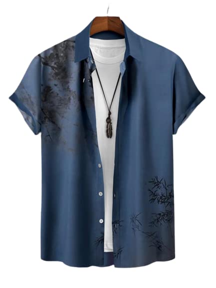 Image of Men's Lycra Digital Print Casual Shirt