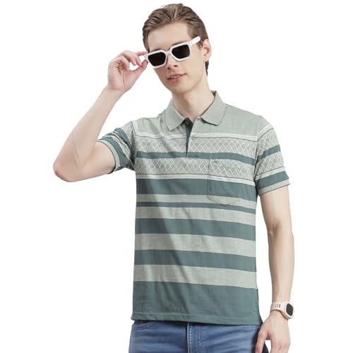 Image of Monte Carlo Striped Men T-Shirt(223060228)