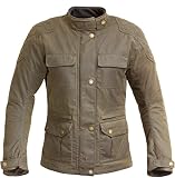 Merlin Buxton - Chaqueta de moto para mujer, Olive Brown, XS