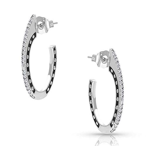 Montana Silversmiths Western Lifestyle Horseshoe Earrings (Horseshoes on the Side Post)