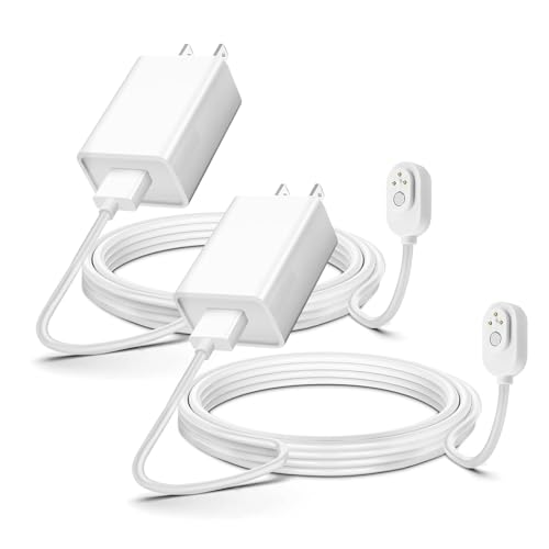 10ft Charging Cord Cable 2 Pack Magnetic Charger for Arlo Ultra 1 2 | Arlo Pro 3 4 5 2K Arlo Go 2 Indoor Outdoor Arlo Camera Charger Charging Cable Power Cord