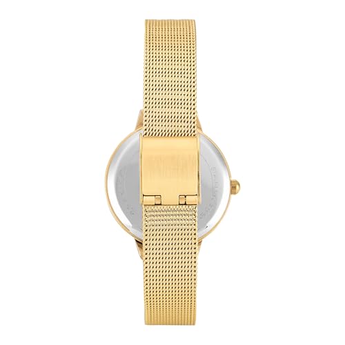 Image of TIMEX Champagne Round Dial Analog Women's Watch - TWEL22401