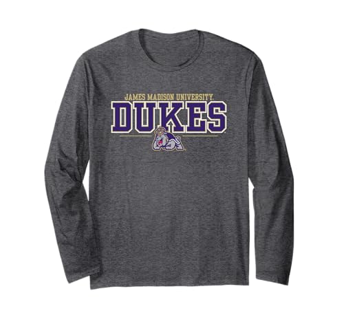 James Madison Dukes Degree Logo Officially Licensed Long Sleeve T-Shirt