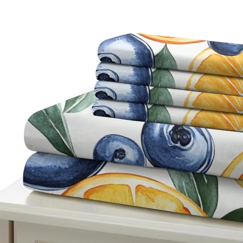 Housse de couette agrumes imprimé 3D de qualité supérieure pour literie de luxe grand format - 7