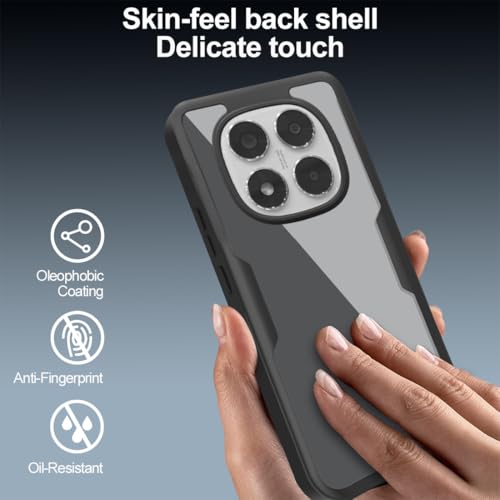 Housse Xiaomi Redmi Note 14 Pro 5G bleu coque silicone rigide antichoc 360 - 6