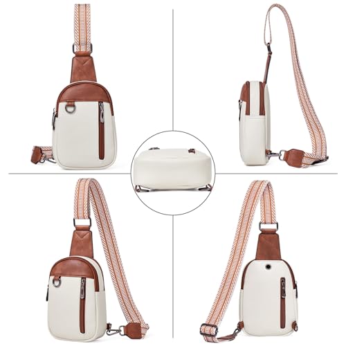 Image of cakang Womens Sling Bag Crossbody Bags for Women Vegan Leather Sling Backpack Daypack Fanny Pack Crossbody Purse Travel