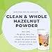 powbab Hazelnut Powder - 100% USA Grown Roasted Hazelnut Meal Flour. Roasted Nutty Flavor, Not Raw. Whole Food: Finely Ground Hazelnut Flour for Baking. No Added Sugar or Fillers. Gluten Free (5.5 Oz)