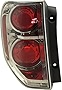 Evan-Fischer Tail Light Lens and Housing Compatible with 2006-2008 Honda Pilot Driver Side