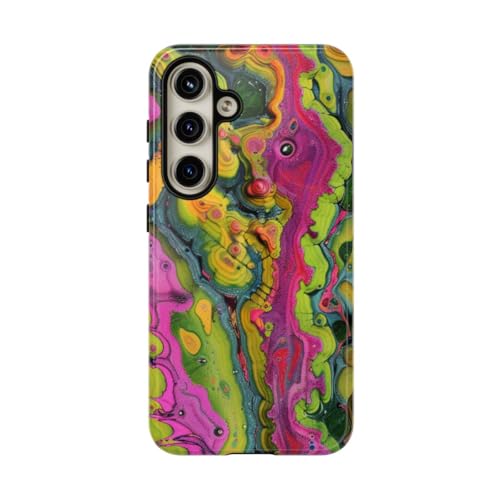 Coque Samsung S24 colorée à motifs abstraits pour sublimer votre style urbain