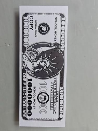BOOSTEDBLUE 100 Million Dollars Bill | 100 Novelty One Million Dollar Feel, Favorit Choice for Schools| Industry Approved