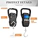 Fish Scale,110lb/50kg Large Handle,Large Backlit LCD Display,Digital Fish Scale with Built-in Measuring Tape, Outdoor Fishing Gifts for Men,Black