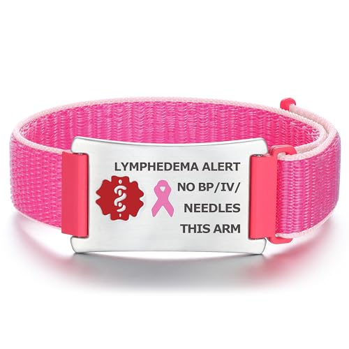 Divoti Lymphedema Alert ID Band Bracelets for Women – “NO BP/IV/Needles This ARM”