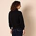 Amazon Essentials Women's Pull-Over Cotton Sweaters, Funnel-Neck, Available in Plus Size, Black, Large