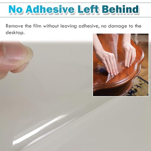 Papier adhésif transparent brillant 65x250cm pour table - 5
