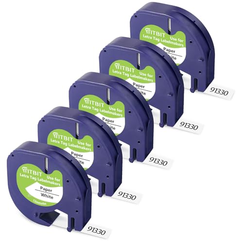 Ruban pour DYMO LetraTag 91330 idéal pour organiser toute la maison et trier les boîtes de jeu
