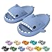 Shark Slippers,Cloud Shark Sliders Slippers,Unisex Shark Slippers Slides,Shark Cloud Slipper, EVA Open Toe Soft Slippers,Bathroom Pool Shower Anti-Slip Shoes For Kids And Aldult Indoor & Outdoor