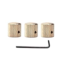 Manopole Nere Basso 1/4 Set Di 3 Manopole Per Basso Jazz - Grandi E Piccole, Colore Nero, USA Spec Manopole Grandi E Piccole Nere - Foto 5