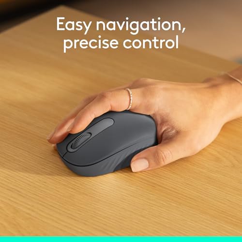 Logitech M196 Bluetooth Wireless Mouse, Compact and Portable Mouse for Laptops, Tablets and More, 12-Month Battery, Smooth Tracking, Compatible with PC and Mac, Windows and macOS - Graphite - 4