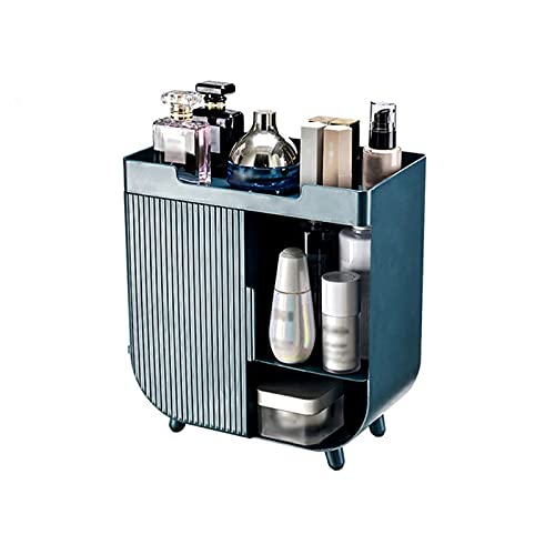 Organizzatore di trucco Grande capacità condimento multifunzione tavolino desktop scatola di immagazzinaggio cosmetico for la cura della pelle del rossetto rack rack rack Conservazione del trucco