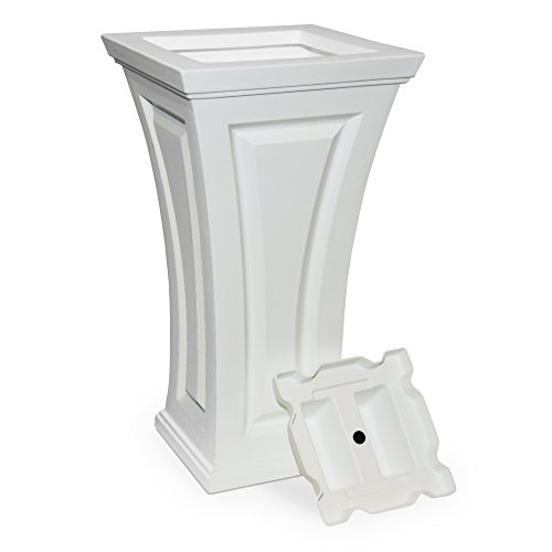 Mayne Inc Cambridge Tall Planter, White 16X16" #TOP6