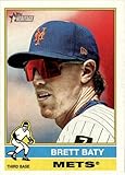 2025 TOPPS HERITAGE HIGH NUMBERS #532 BRETT BATY NEW YORK METS BASEBALL OFFICIAL TRADING CARD OF MLB