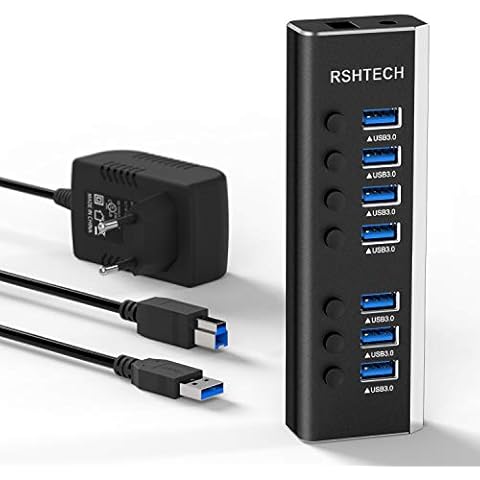 RSHTECH Hub USB 3.0 7 Ports Cover