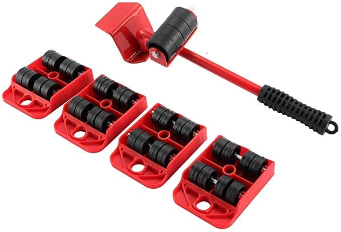 Shifra® Furniture Lifter Mover Tool Set Heavy Duty Furniture Shifting Lifting Moving Tool with Wheel Pads for Easy and Safe Moving (Multicolor, Set of 1)-picture-23