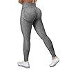 MOSHENGQI-Womens-Seamless-Butt-Lift-Leggings-High-Waisted-Yoga-Pants-Ribbed-Workout-Slimming-Tights MOSHENGQI Womens Seamless Butt Lift Leggings High Waisted Yoga Pants Ribbed Workout Slimming Tights(Medium,#8 Seamless Gray-3)