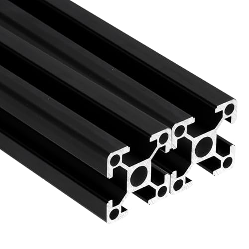 sourcing map 2Pcs 100mm T Slot 2020 Aluminum Extrusion Profile Linear Rail