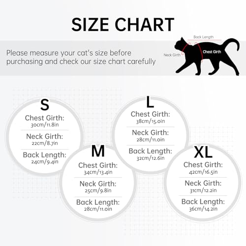 Katzenbody mit Beinen, Body Katze Nach Op Rüde leckschutz Katze kastration Katzenbody Hinterbeine Bandage Katze Hinterbeine Katzenschenkel Schutz(Grau, M)