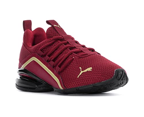 Image of Puma Women's Axelion Ultra All-Sport Athletic Shoe, Intense Red Puma Team Gold Puma Black, 7.5