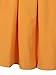 Choies Women's Casual Pleat Bowknot Front Midi Skirt, Orange, M