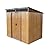 6FT x 5FT Outdoor Storage Shed, Heavy Duty Galvanized Steel Garden Shed with Sloped Roof, Sliding Lockable Doors, Punched Vents & Foundation Kit, Weather Resistant Tool Shed for Backyard, Coffee