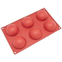 Algopix Similar Product 13 - Silicone Molds Half Sphere 6 Cup