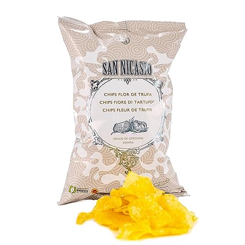 SAN NICASIO - Patatas Fritas Gourmet con Flor de Trufa | Pack 14 Bolsas de 150 g | Elaboradas con Aceite de Oliva Virgen Extra con D.O.P. Priego de Córdoba