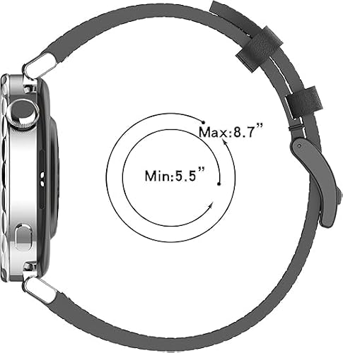 Pasek One Click, kompatybilny z zegarkiem Garmin Forerunner 265S, wymienny pasek do zegarka Garmin Forerunner 265S / 255S / 255S Music dla kobiet i mężczyzn, Jeden rozmiar, Skóra, 0