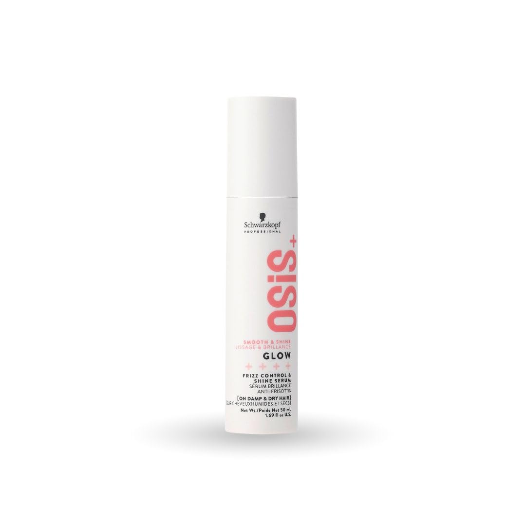 Glow Anti-Frizz Shine Serum for Hair 1.69 oz | Lightweight, Light-Hold Formula | Frizz Control, and Humidity Protection