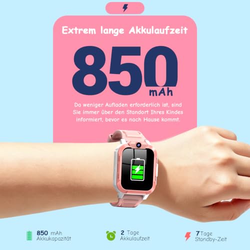 IOWODO Smartwatch Kinder mit GPS und Telefon 4G, Schulmodus, Sprachanruf – Ansicht 6
