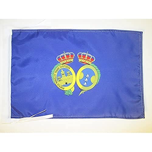 AZ FLAG, Province of Huelva Flag, 18'' x 12'', 100% Polyester Huelva Small Banner with Two Cords, Fade Resistant