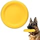 SUNNEKO Hundespielzeug Frisbee, Robuste Wurfscheibe für Apportierspiele, Langlebig für Starke Kauer, Schwimmfähiges Wasserspielzeug, Training für mittelgroße und große Hunde, Gelb