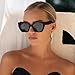 Dollger Oversized Trendy Square Cat Eye Sunglasses for Women Big Fashion Cool Stylish Retro Designer Sun Glasses UV400 Protection