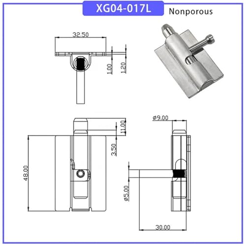 Serrure à boucle de porte en acier inoxydable 304 antivol - 3