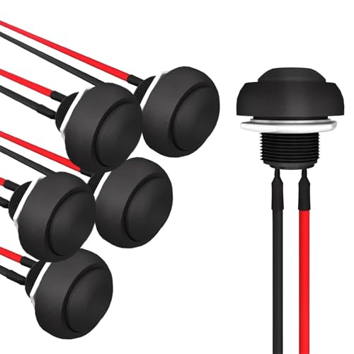 Interruptor pulsador momentáneo de 12 mm para reparar botoneras dañadas sin necesidad de soldar