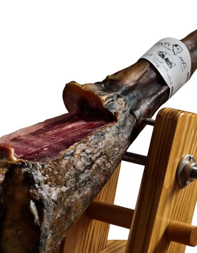 Jambon entier Serrano Grande Reserve Duroc - Affinage 24-30 mois - 8 kg avec support et couteau